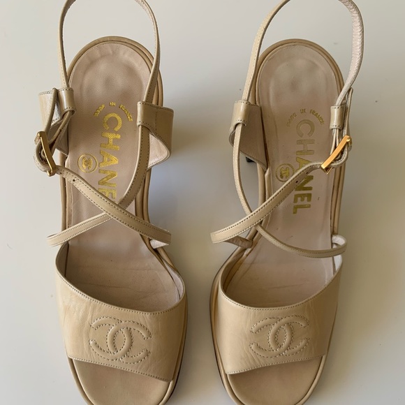Chanel shoes. Leather. Size 37 - Picture 7 of 7